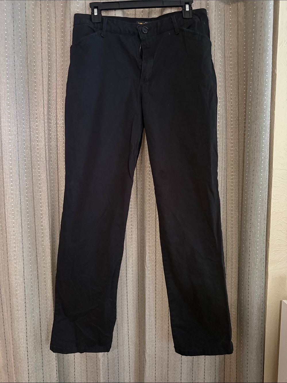 Lee Women’s Black Chino Pants - Straight Leg
